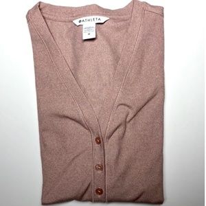 Athlete Women’s Uptempo Ribbed Henley Top in Light Pink | M